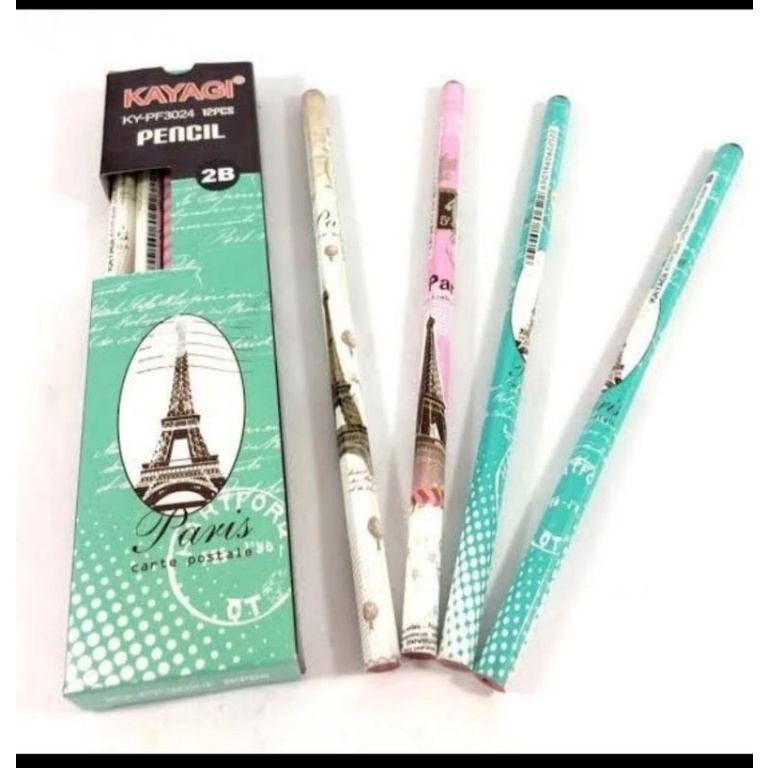 

Pensil 2B KAYAGI 12Pcs/ Pencil Kayagi Paris (1Pack)