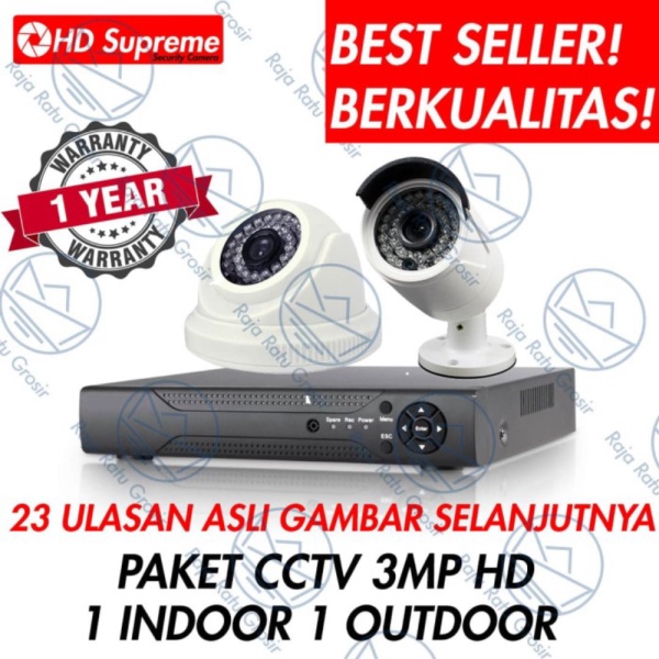OUTDOOR Promo 2 KAMERA Murah INDOOR MURAH PAKET 1 4 CHANNEL HD 1 KOMPLIT CCTV