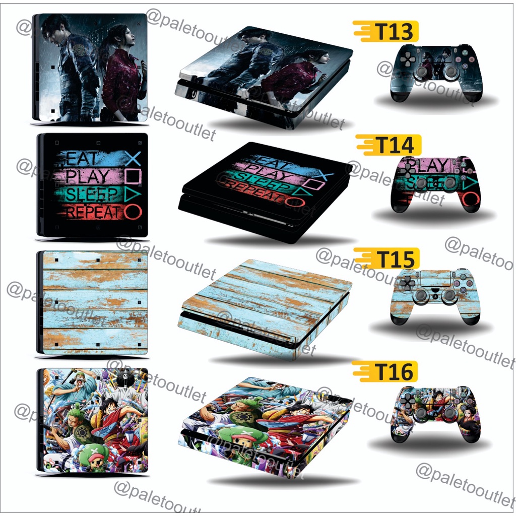 Stiker garskin ps4 slim ps4 fat ps4 pro motif resident evil