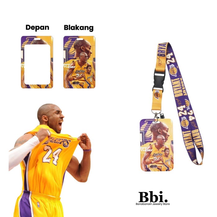 

Tag Holder Lanyard Id Card Holder Nba Basket Name Tag Kantoran Chbnba