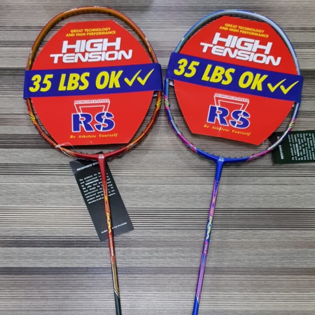 [Free Pasang Senar] Raket Badminton RS Dura 35T 35 T Plus Bonus Tas Senar