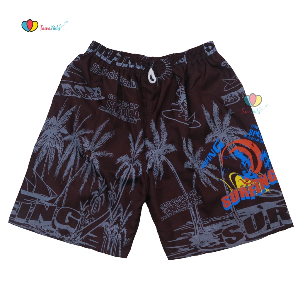 Celana Pantai Surfing Pria fit to XXL / Jumbo Pantai Surfing Hawai Santai Olahraga Boxer Pria Kiosba
