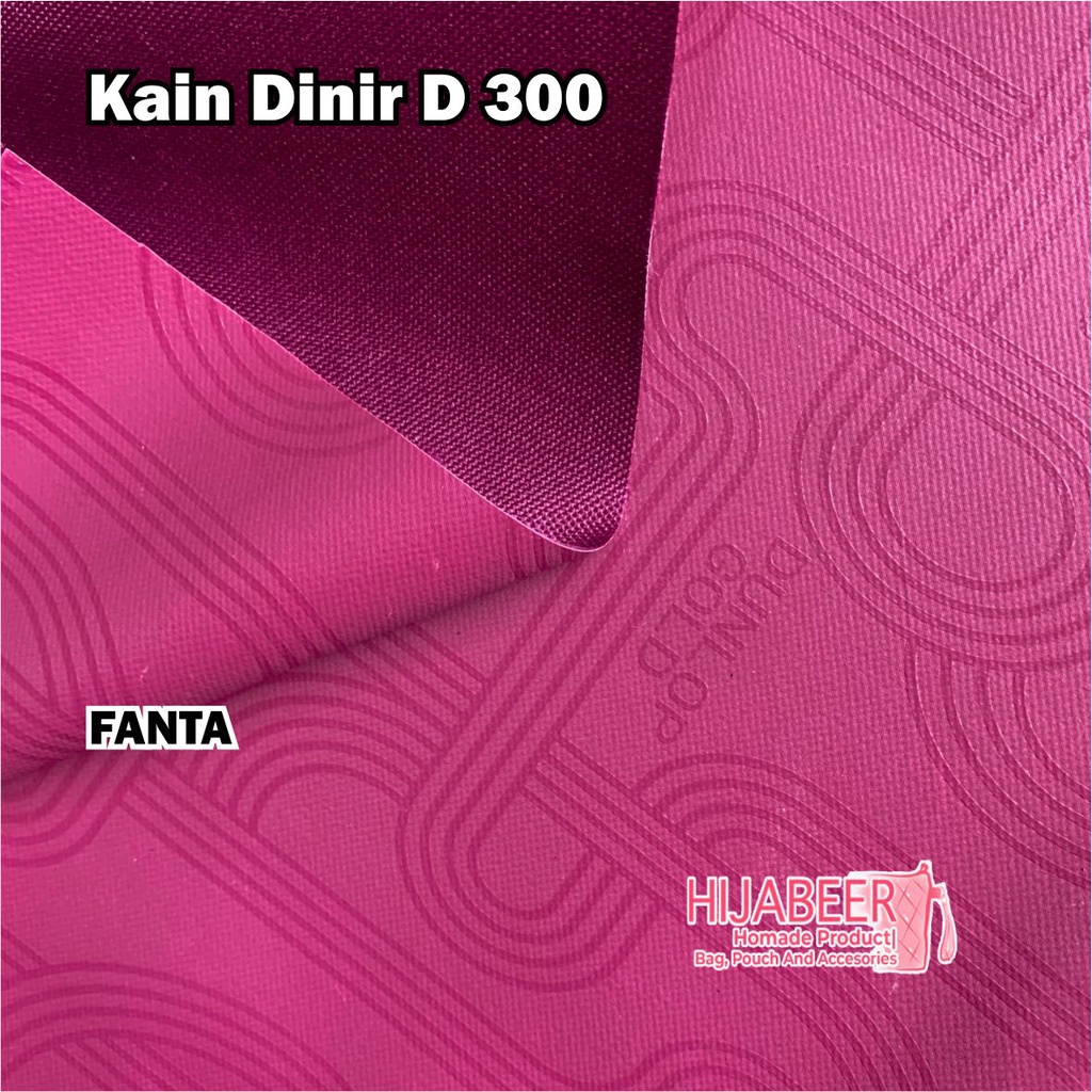 Permeter Kain Dinir Kain Kulit Imitasi D300 Bahan Tas Dinier Bahan Coating PVC Polyester