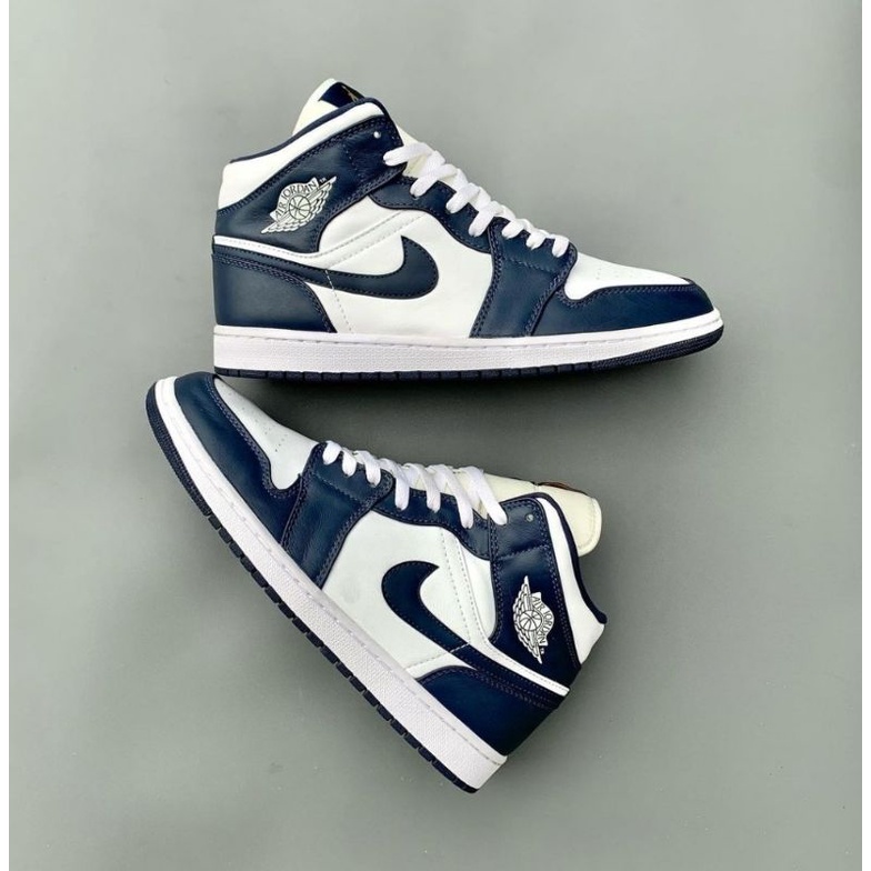 AJ1 Mid Metallic Gold Obsidian