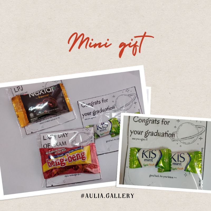 

mini gift/mini gift card/kado kekinian/kado murah/kado simple/kado graduation/kado ulang tahun