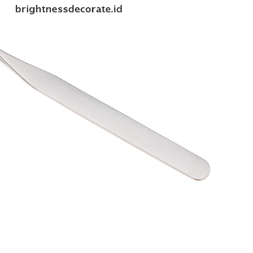 [Birth] Spatula Toner Makeup Kepala Ganda Bahan Stainless Steel Dengan Stik Pencampur Tas PU [ID]