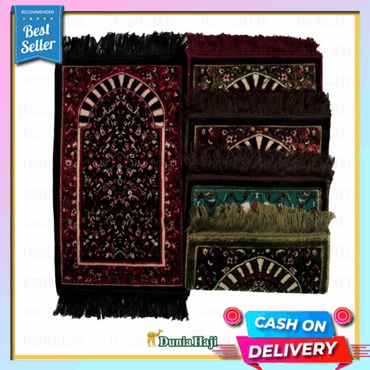 Sajadah Turki Premium Raudah Karpet Tebal Empuk Seserahan Pernikahan Madinah Sajadah Mini Tebal Muka
