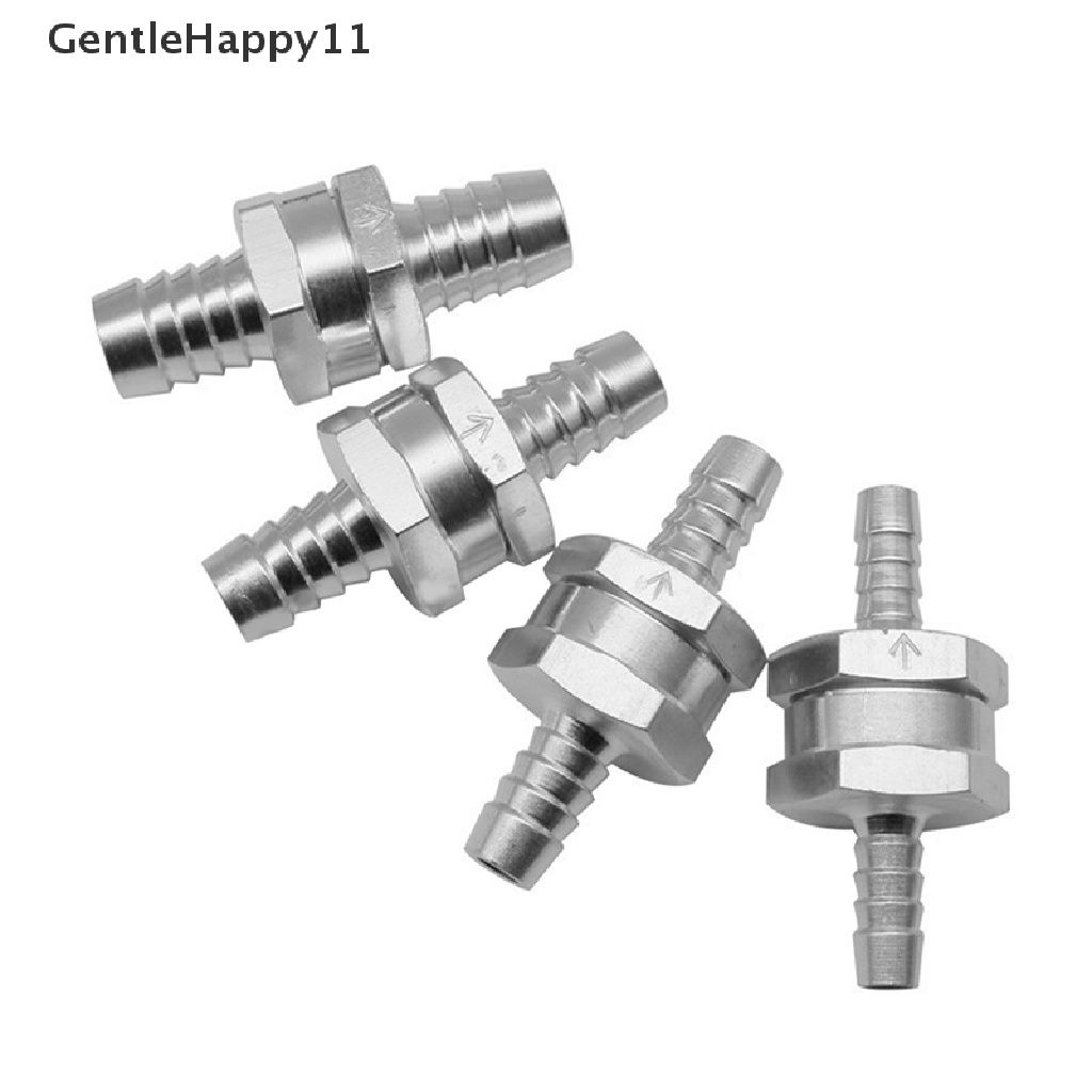 Gentlehappy6 /8 /10 /12mm Bahan Bakar Minyak Solar Bensin Paduan Aluminium Non Return Check Valve One Way Fit Carburator id