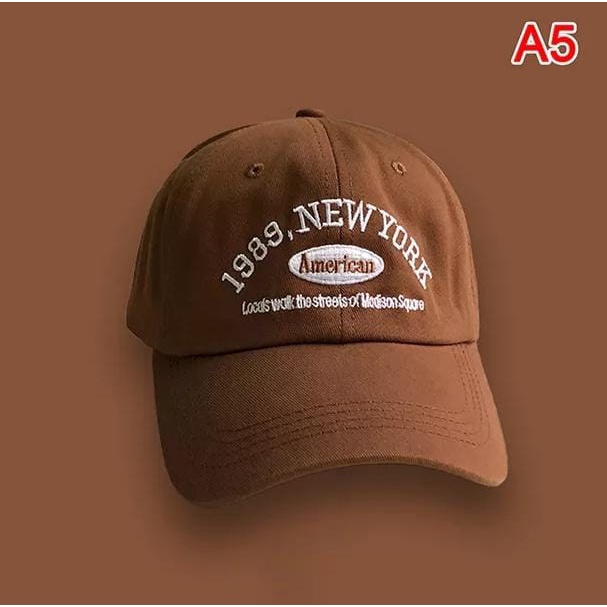 Topi fashion pria/wanita|Topi Baseball distro||Topi baseball pria||Topi Pria ||Topi bergaya|| 1989 new york||Topi Kekinian||Topi masa kini||Trend