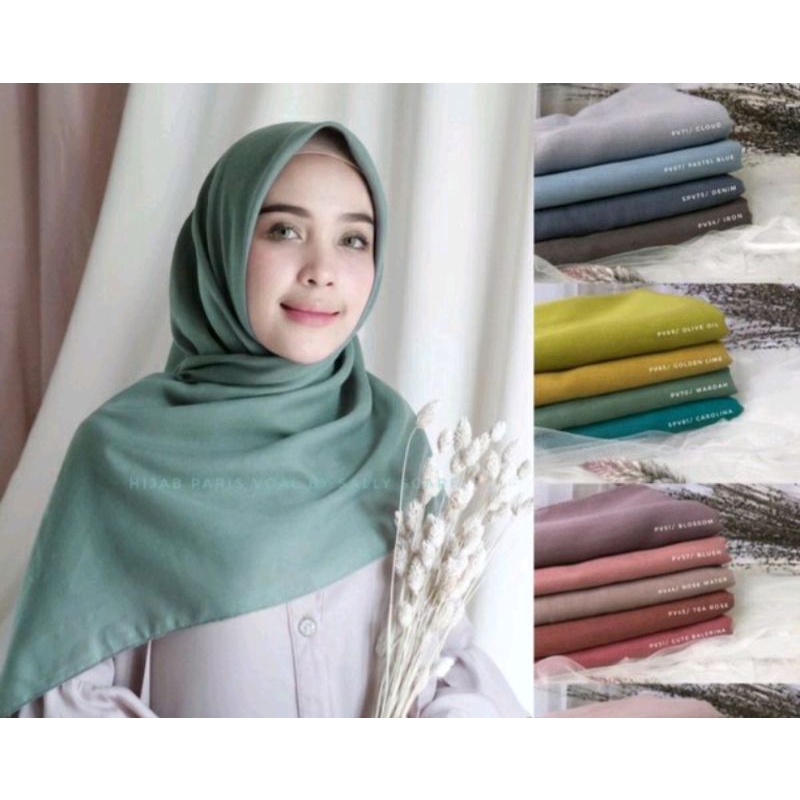 Hijab Paris / Kerudung Paris Segi Empat / Kerudung Paris Premium