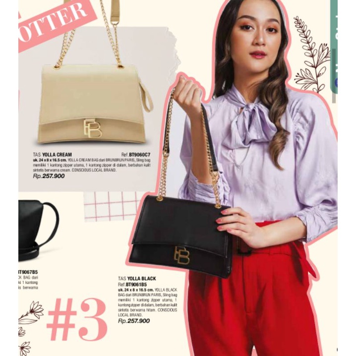 tas Yolla cream Sophie Martin..