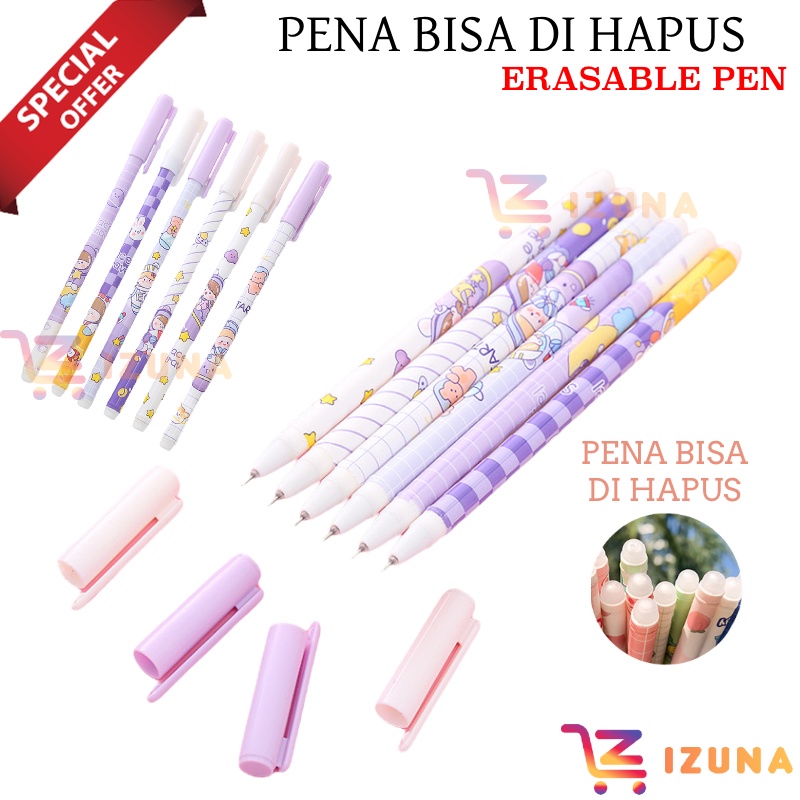 

[IZUNA] PENA PULPEN BISA DI HAPUS / ERASER PEN / ERASABLE PEN / BOLPEN GEL BISA DI HAPUS / PENA BISA DI HAPUS KARAKTER / PULPEN GEL TINTA BISA DIHAPUS