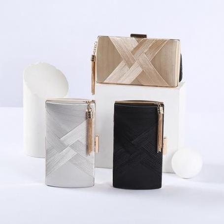 RICHY TAS CLUTCH PESTA/KONDANGAN WANITA MEWAH SATIN SERIES REAL PIC