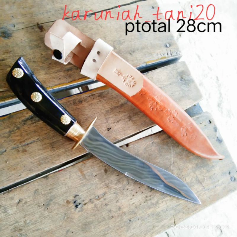 pisau dapur motif kudok tameng