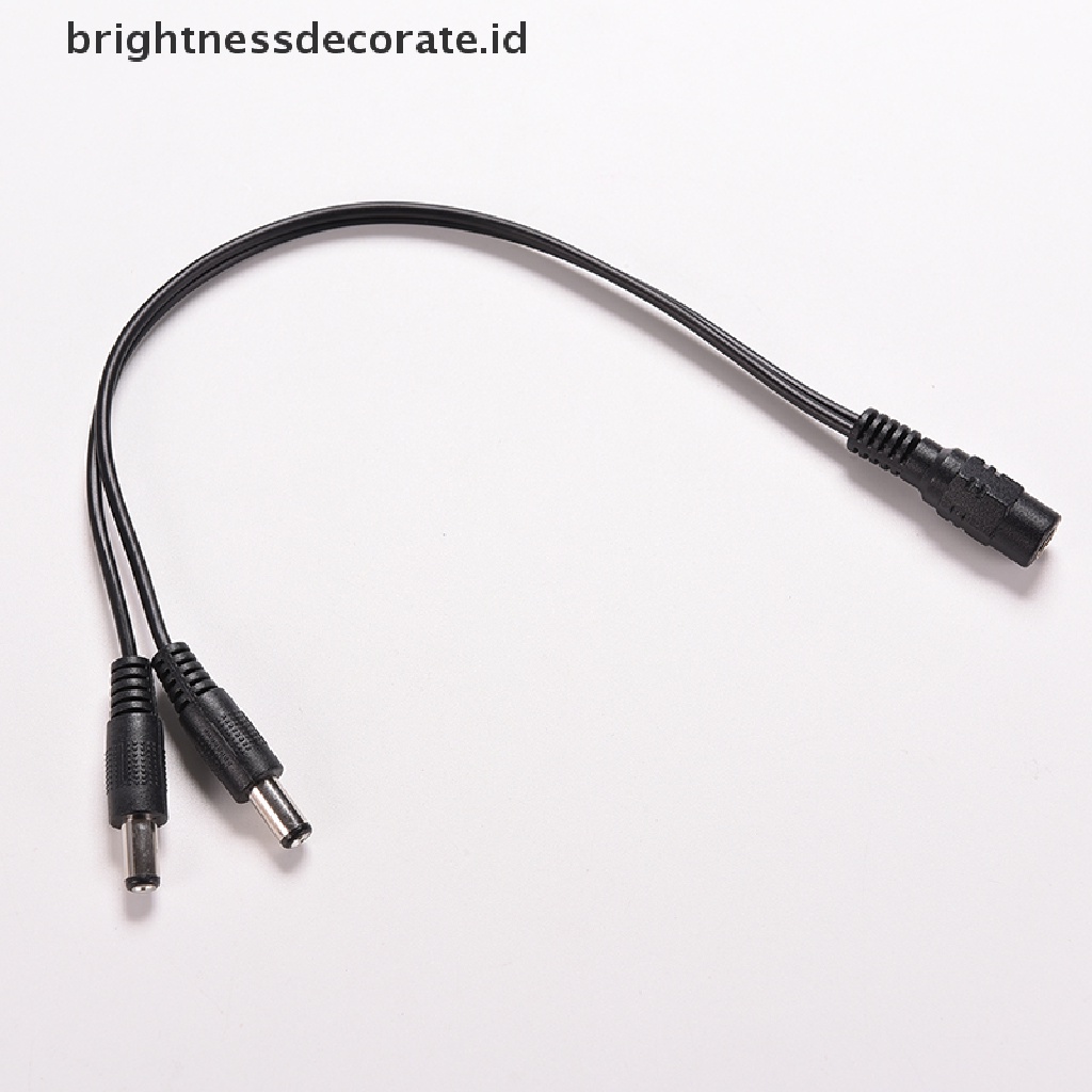 [Birth] 5.5 x 2.1mm Kamera CCTV 1female to 2 Male Adaptor Kabel Power Splitter DC 12V [ID]