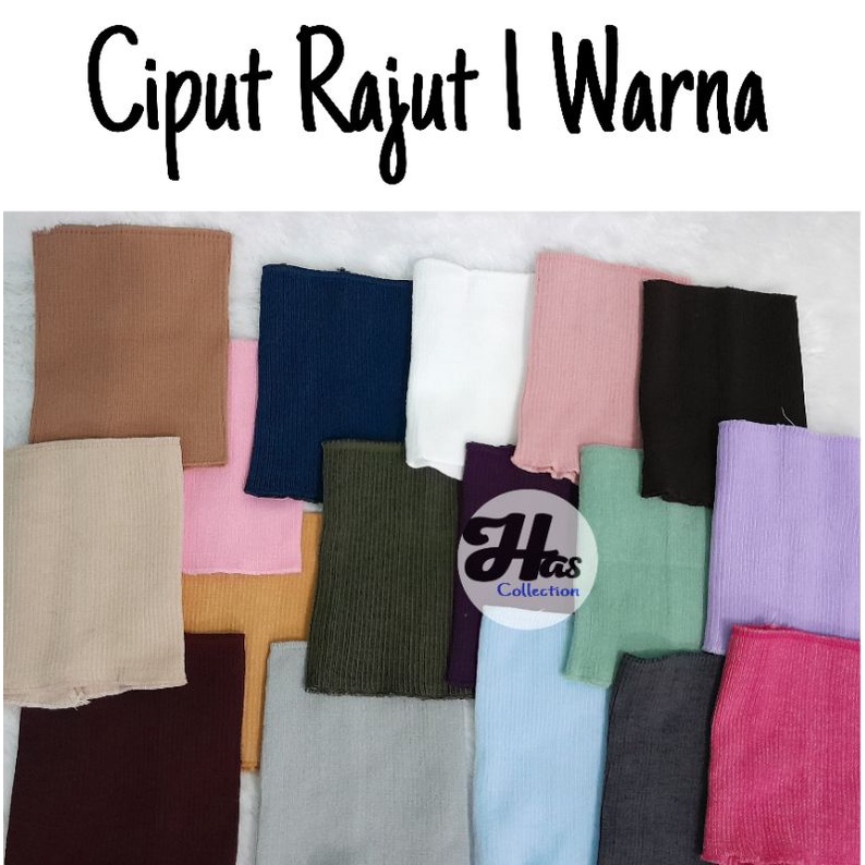 CIPUT BANDO BANDANA rajut 1 WARNA  inner Muslimah (BISA PILIH WARNA)