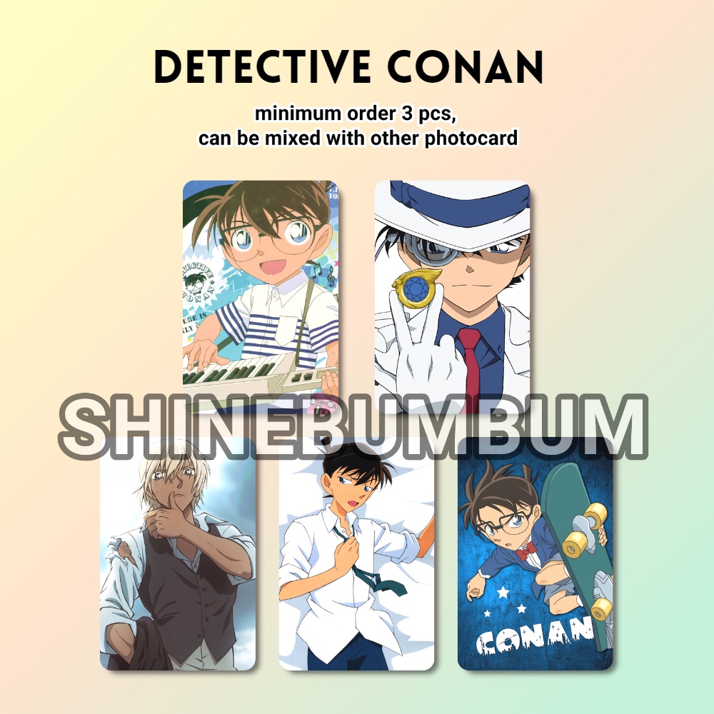 Photocard Anime Detective Conan (2 sisi)