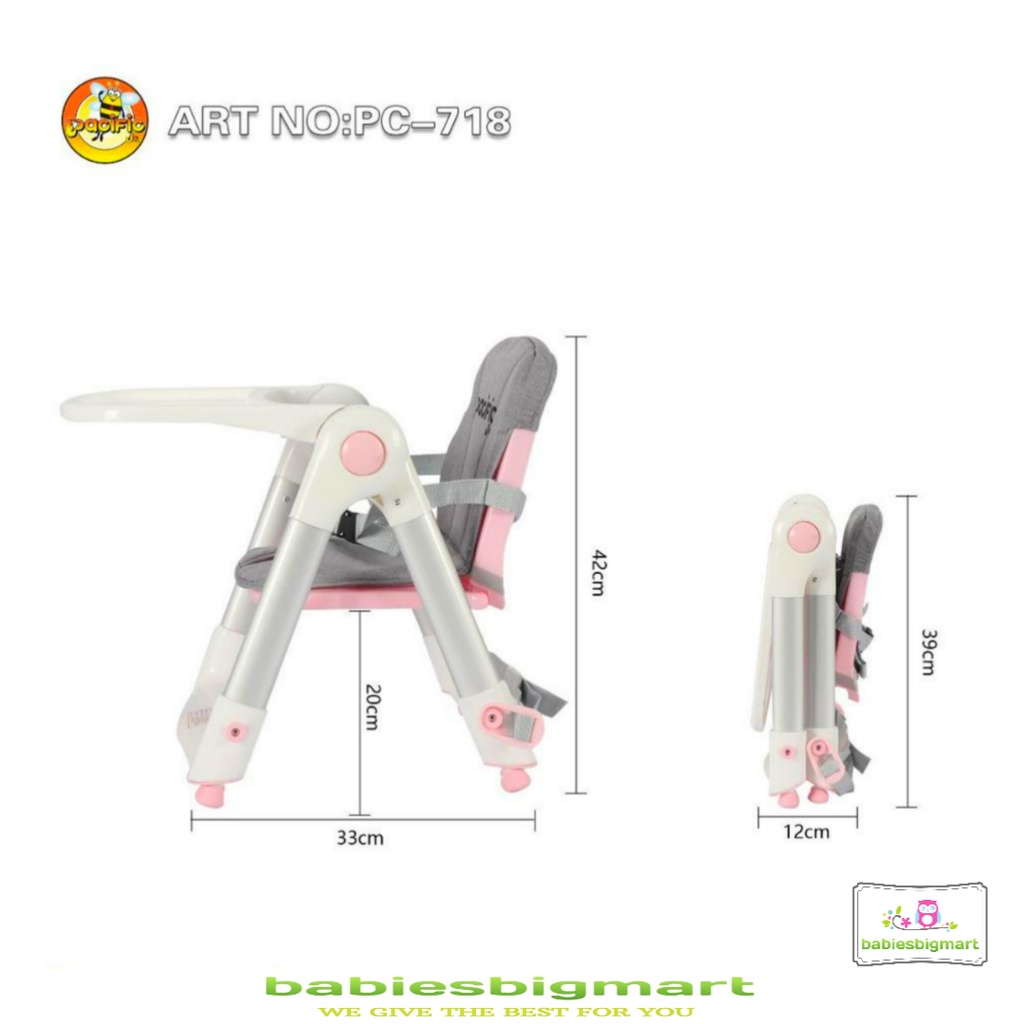 Pacific PC 718 Booster Seat Chair Kursi Makan Bayi