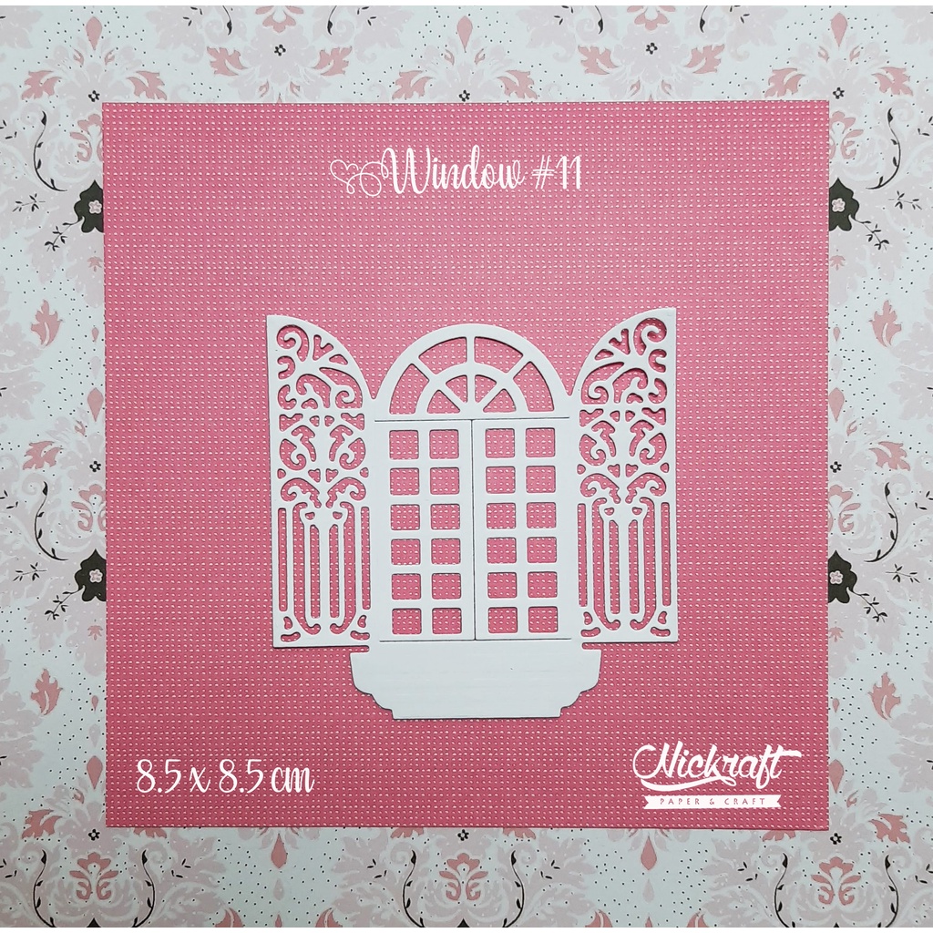 

WINDOW #11 - Die Cut Hiasan Scrapbook Jurnal Journaling Bujo Jendela