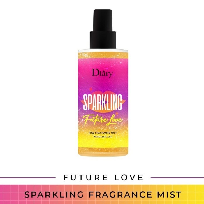 BODY MIST DIARY SPARKLING FINE FRAGRANCE MIST 100ML BPOM FUTURE LOVE