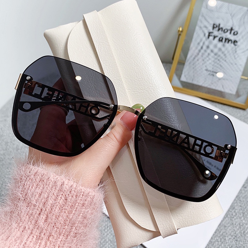 Kacamata Hitam Fashion Square Shades Untuk Wanita/Pria Eyewear