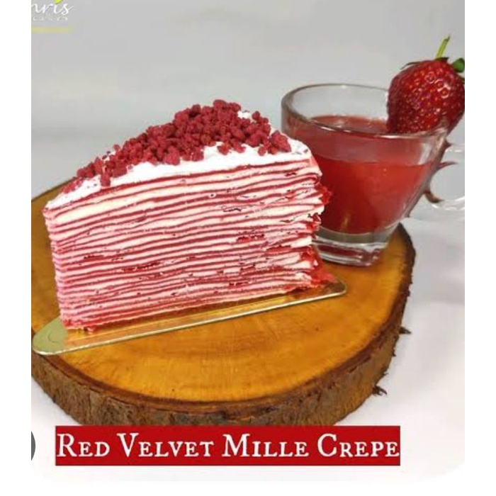 

Red Velvet Mille Crepes Cake
