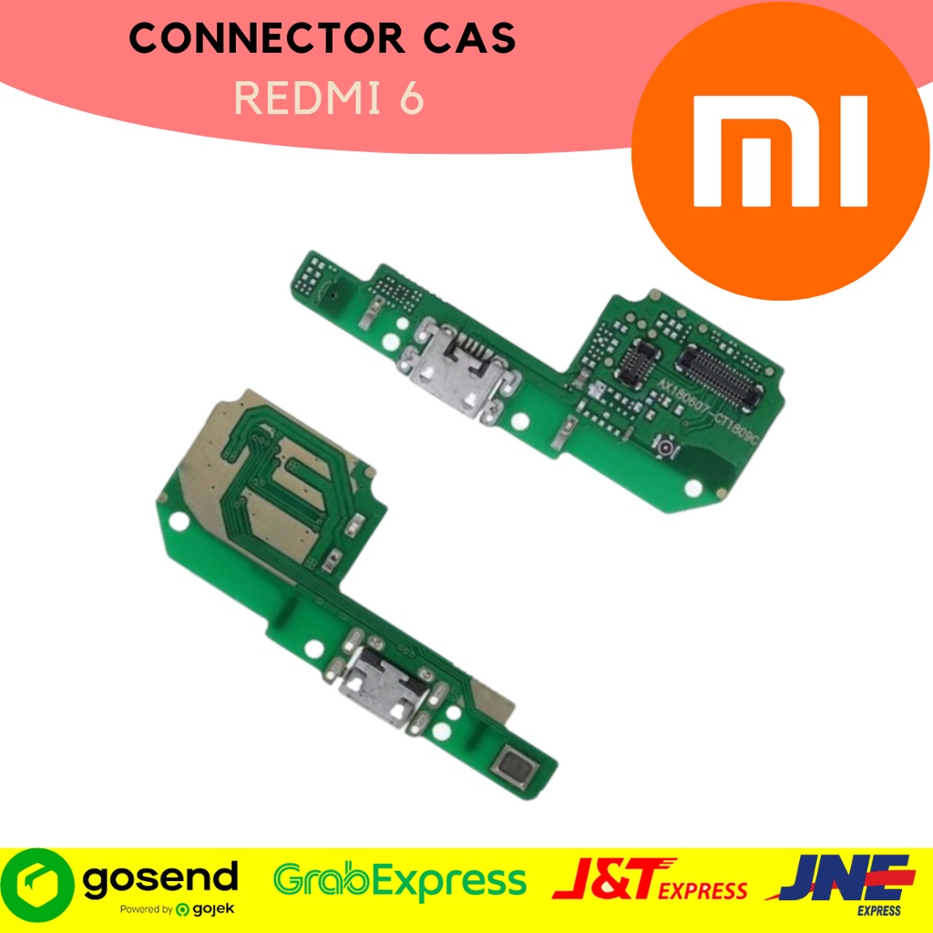 Konektor colokan cas Redmi 6 bergaransi