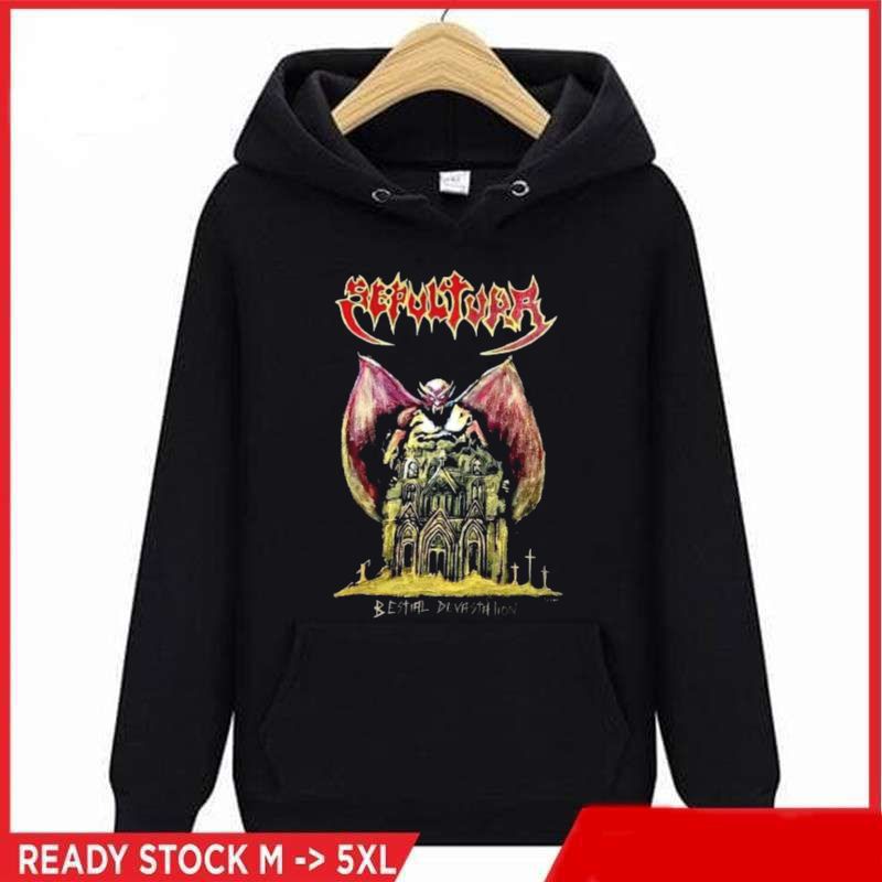 Hoodie Band Metal Sepultura Mantap