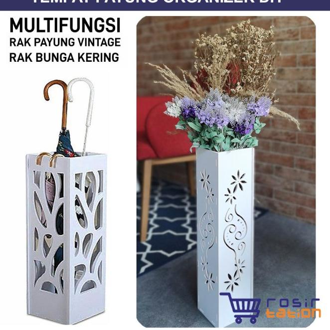 Tempat Payung Rak Payung Umbrella Organizer - multifungsi rak bunga kering pampas vintage shabby vas