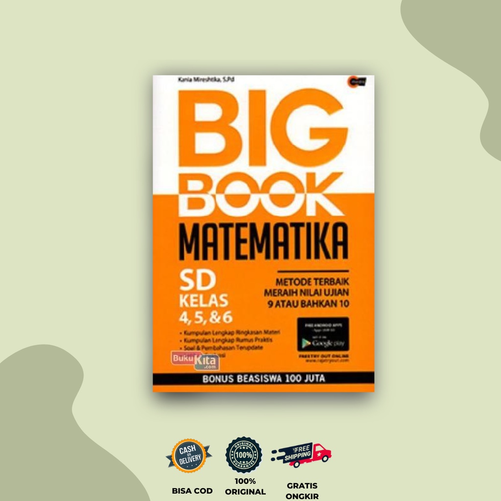 AG - BUKU BIG BOOK MATEMATIKA SD KELAS 4, 5, & 6