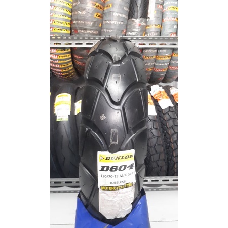 Ban DUNLOP D604 Trailmax 130.70.13 Rim 13 Ban Dual Purpose Motor Matic Honda ADV 150 NMAX dll