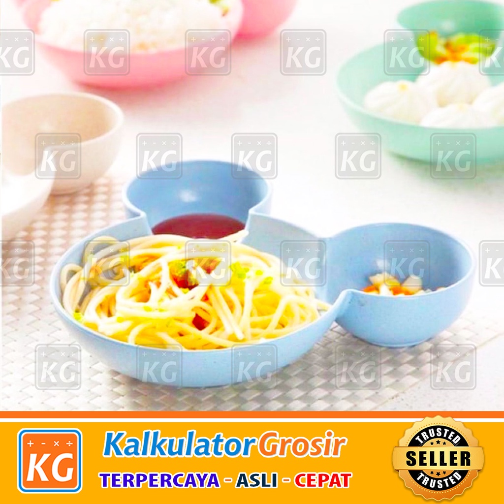 Tempat Makan Kucing Sugar Glinder Kitten Puppy Hamster Pet Bowl / Cat Bowl / Dog Bowl / Cat Feeder Travel Warna tempat makan Triple kucing anjing Mangkok Mickey Bahan Jerami Mangkuk Mickey Mouse Mangkok Makan Sup