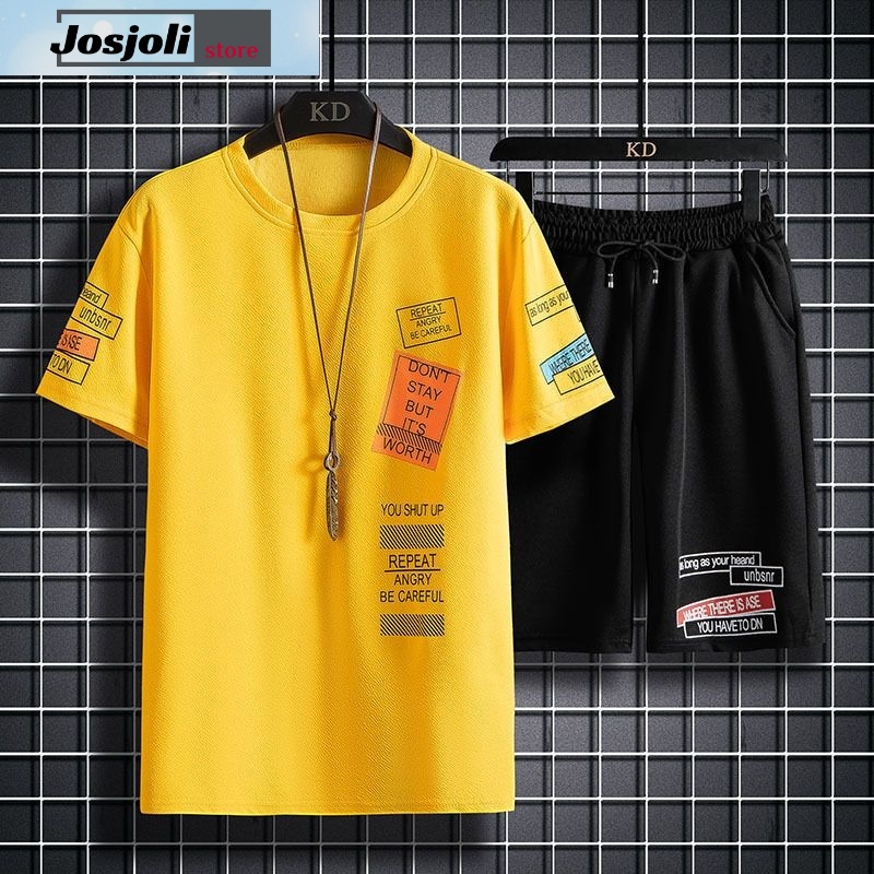 JOSJOLI_STORE/Stelan Refull/Satu Stel Atasan dan Bawahan Pria Dewasa/L XL