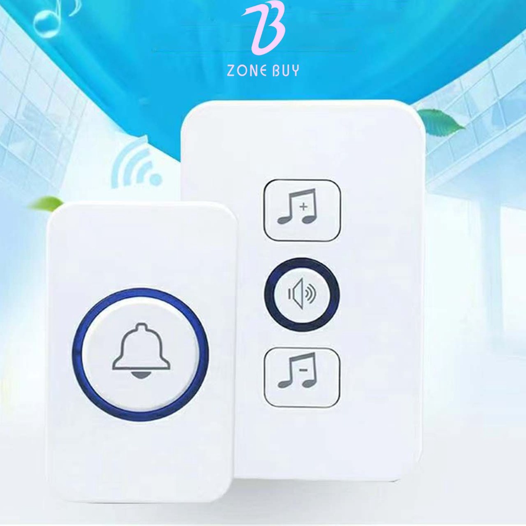 Bel Bell Pintu Rumah Kantor Wireless Tanpa Kabel Nirkabel Waterproof Smart Murah