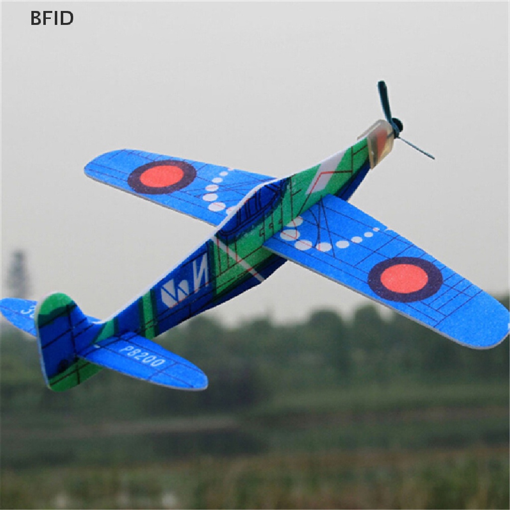 [BFID] 19cm Hand Throw Flying Glider Planes Foam Pesawat Pesta Tas Pengisi Mainan Anak [ID]