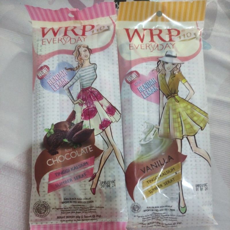 

WRP Low fat milk rasa coklat vanila sachet isi 2