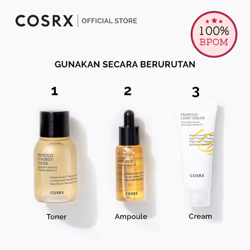 COSRX Full Fit Propolis Trial Kit (Honey Glow Kit) Skincare