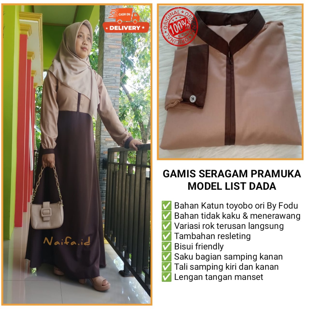 SERAGAM PNS PRAMUKA. BAJU PRAMUKA. GAMIS PRAMUKA