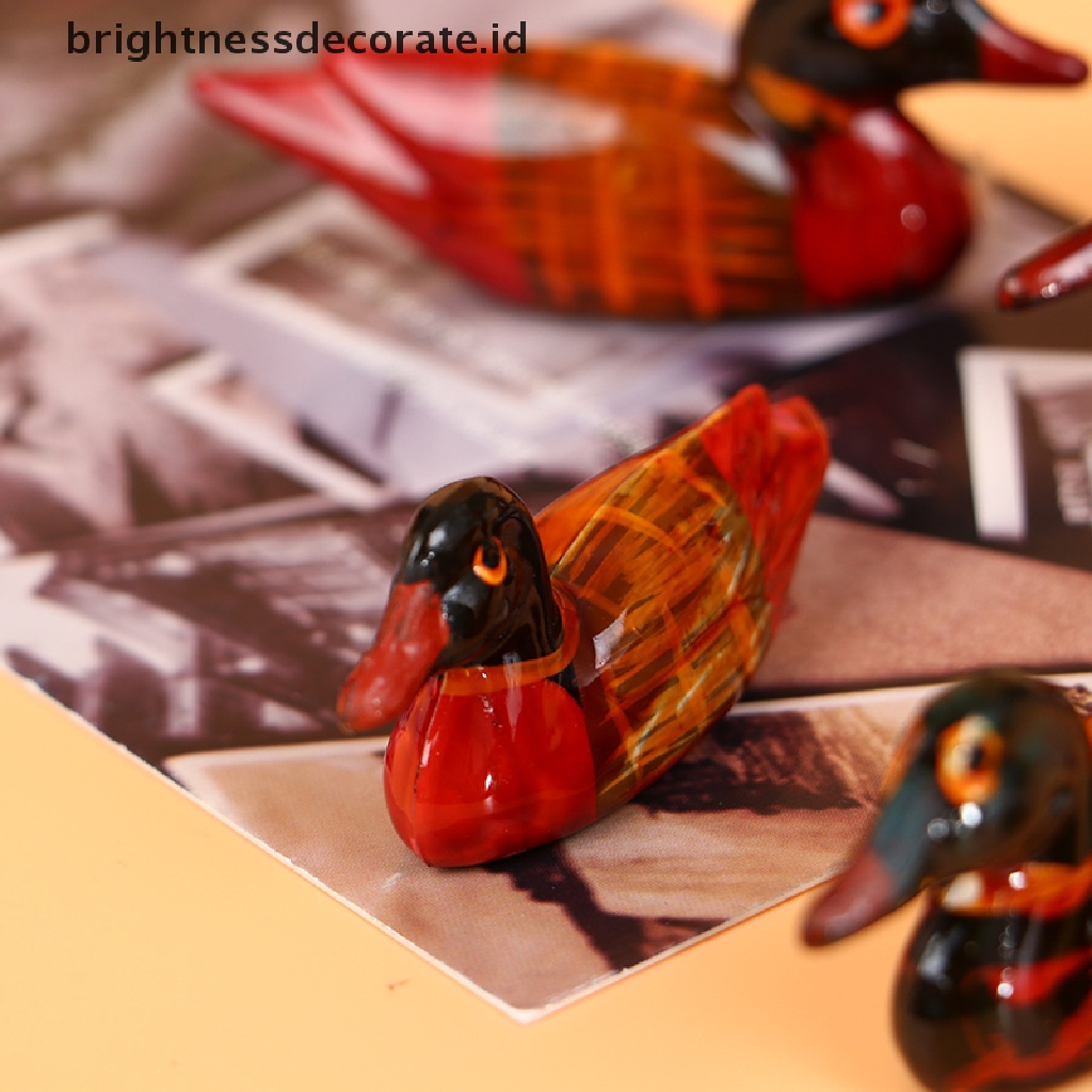 [Birth] 2pcs Holder Sumpit Bebek Mandarin Sepasang Resin Vintage Untuk Dekorasi Rumah [ID]