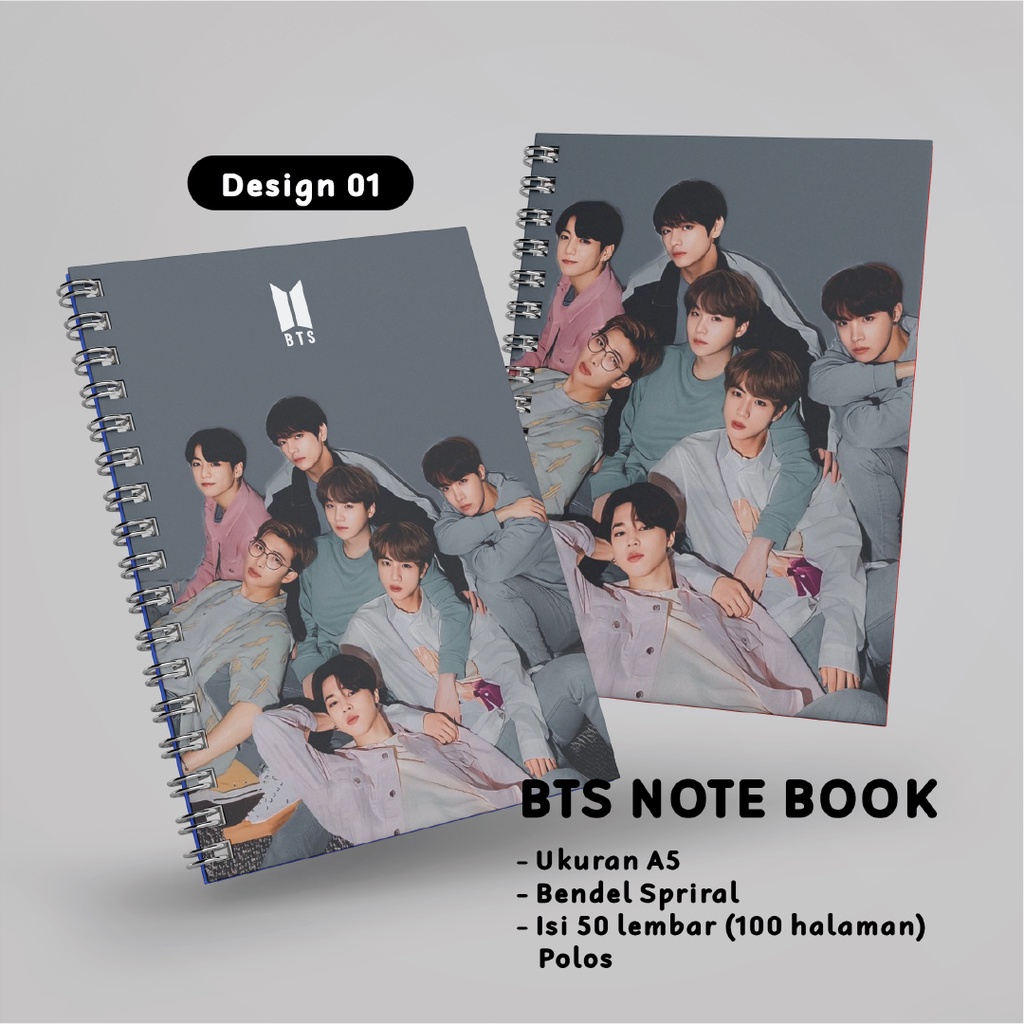 

NOTEBOOK A5 KPOP BTS EDITION ( BATCH 2 )