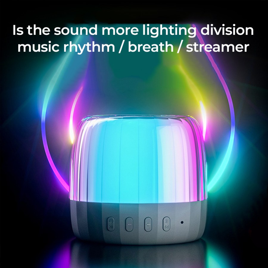 LENOVO Speaker Bluetooth Portable Thinkplus K3 Plus Mini Compact HiFi Stereo Sound RGB LED Light TWS Support