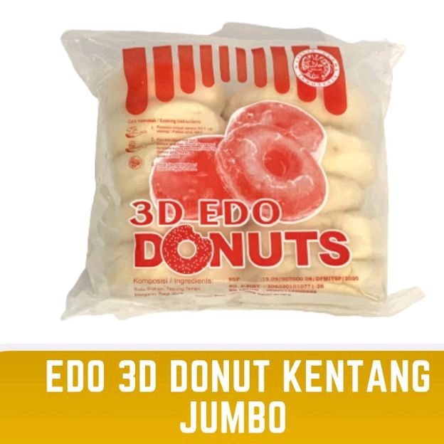 DONAT 3D JUMBO ISI 10PCS