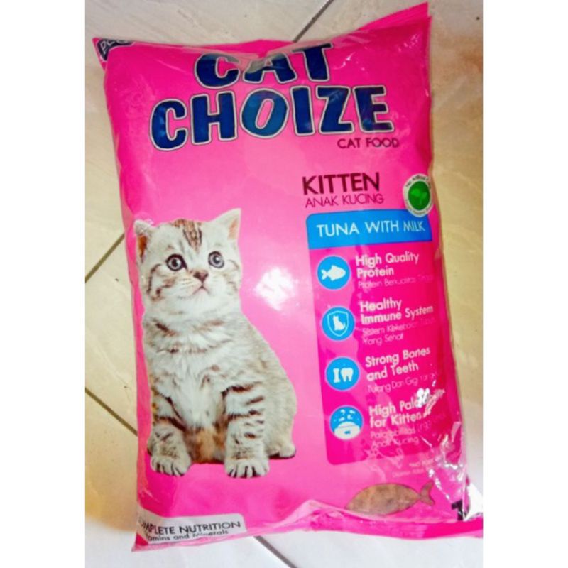 CAT CHOIZE Kitten Salmon Makanan Kucing Adult freshpack (1Kg)