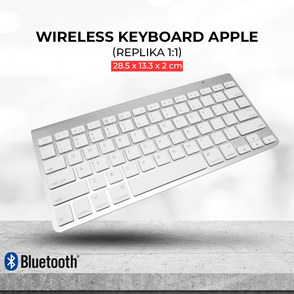 Jual Keyboard Bluetooth Apple Bluetooth Wireless Keyboard | Shopee ...