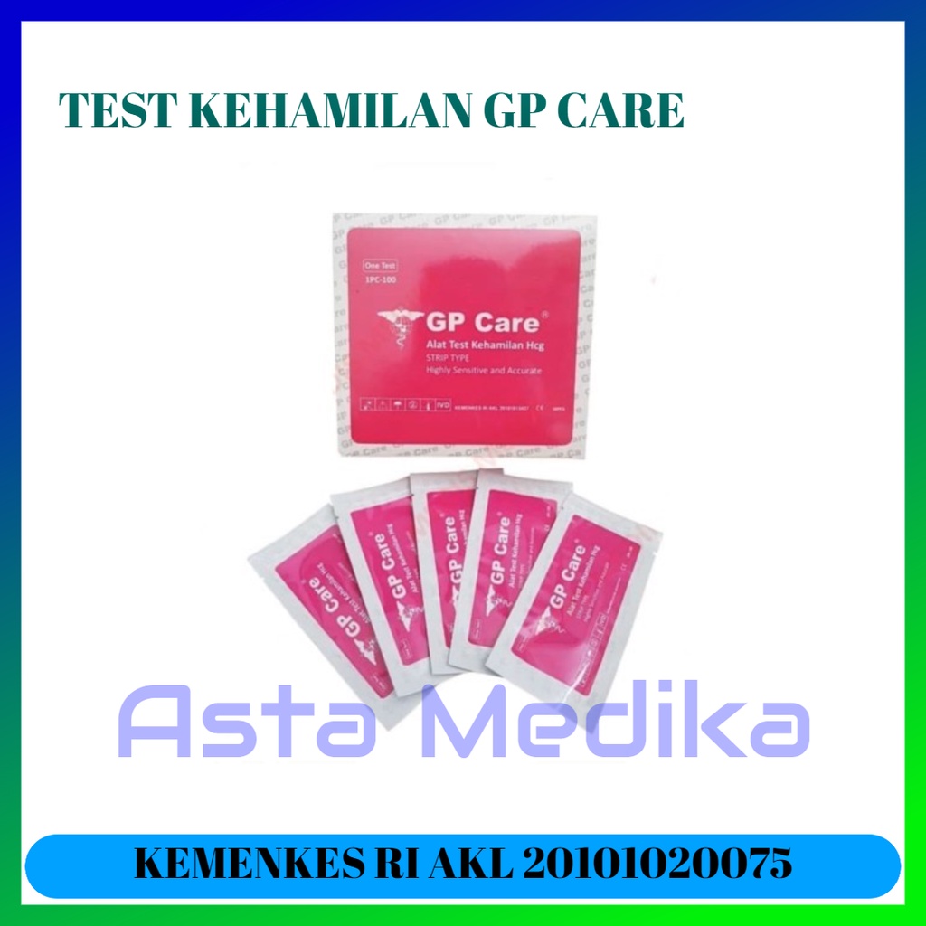 Alat Tes Kehamilan GP Care - Test Pack Instan GP Care - Tes Pack Kehamilan GP Care isi 50pcs