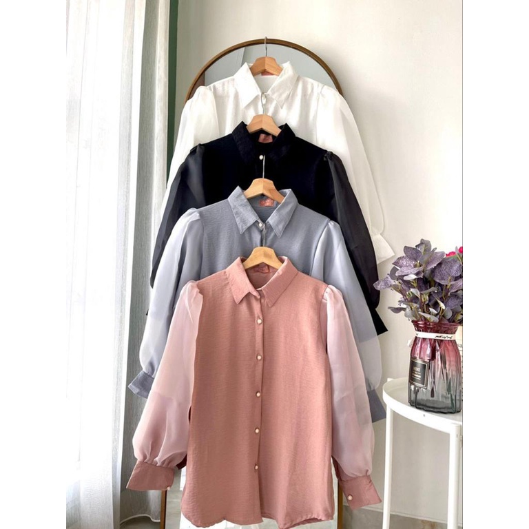 ARUMI TOP PUFFY / KEMEJA BALON ORGANZA