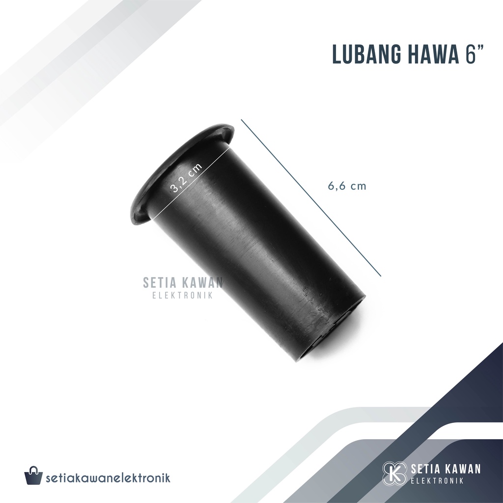 Lubang Angin Box Speaker 6" / Lubang Hawa Salon Speaker