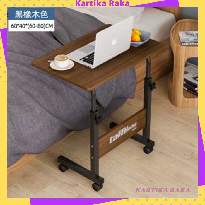 KR TaffHOME Meja Laptop Kerja Komputer Belajar Adjustable Portable Rotate Laptop Desk.