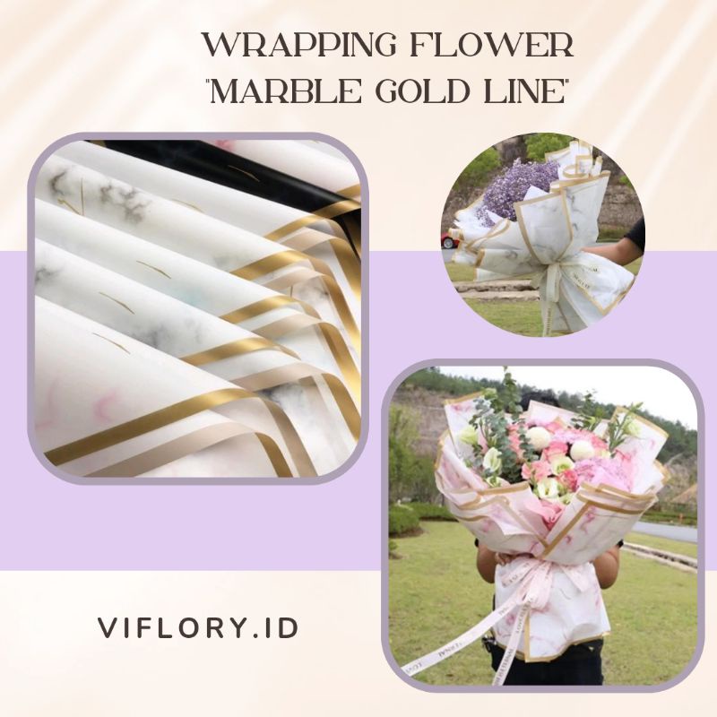 

CELLO MARBLE GOLD LINE / KERTAS BUKET MARBLE ( TAMBAH DUS)