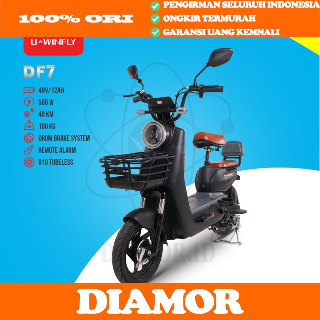 Sepeda Motor Listrik UWINFLY DRAGONFLY 7 / DF 7 / DF7